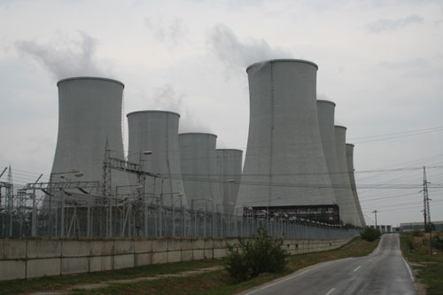 Atomkraftwerk Bohunice in seiner gesamten Bedrohlichkeit
