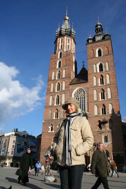 Iwona in front of Mariencurch