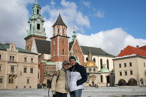 Iwona and me at Wawelcastle