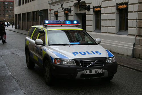 Swedish policecar