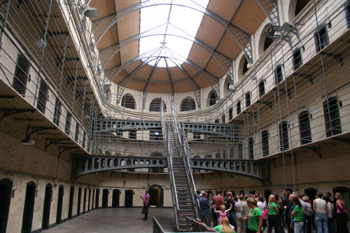 The Kilmainham Gaol Jail - Nowadays a museum. Leaders of five  Irish rebellions between 1798 and 1916 were detained here.