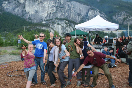 Festival in Squamish with friends from Marika