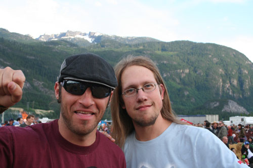 Co-surfer Josh (from Portland, US) and me