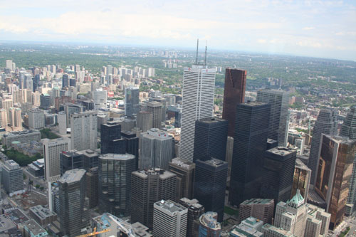 Downtown of Toronto from CN-Tower