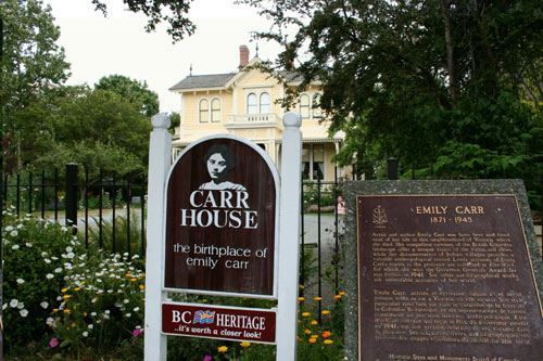 Carr house - Birthplace of Emily Carr (Canadian painter and writer)