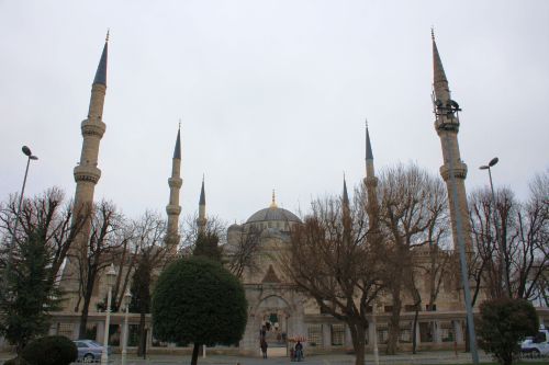 Blue mosque - famous for having six minarets